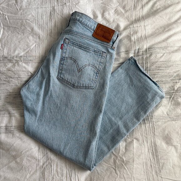 Levi's Blue Boyfriend Jeans Relaxed Fit - Picture 1 of 6